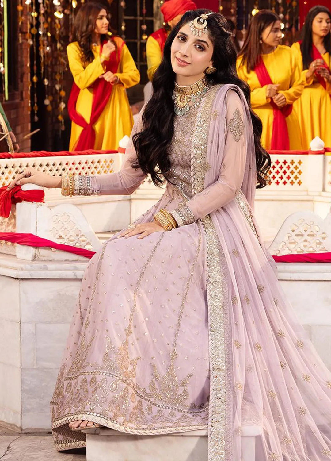 Chamak Damak by Asim Jofa Embroidered Net Unstitched Suit 3 Piece AJ24CD AJCD-16 - Festive Collection