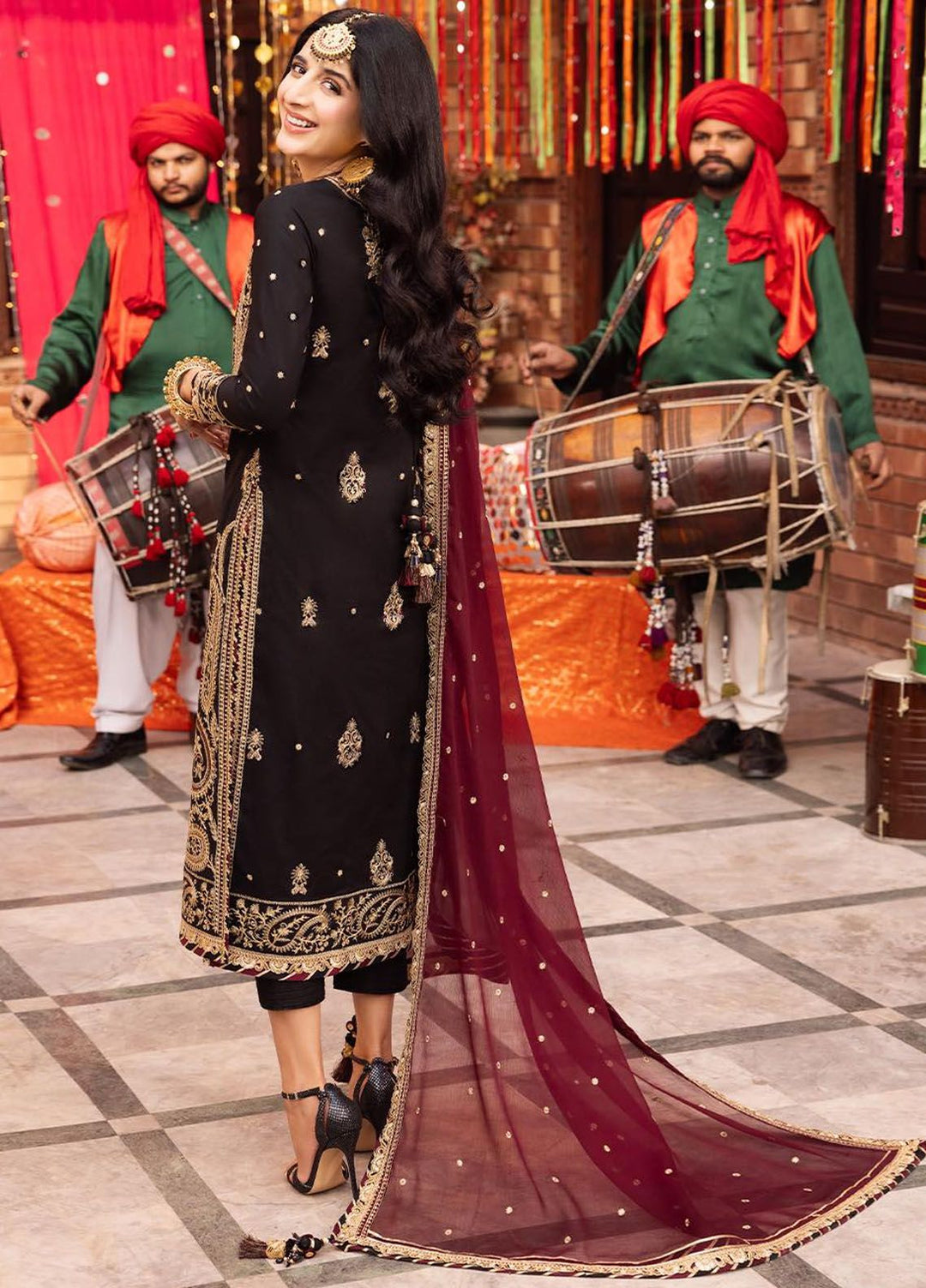 Chamak Damak by Asim Jofa Embroidered Silk Suits Unstitched 3 Piece AJ24CD AJCD-03 - Festive Collection