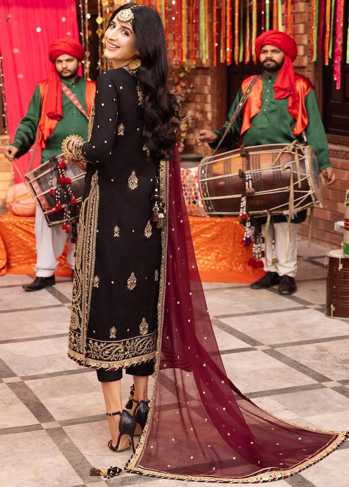 Chamak Damak by Asim Jofa Embroidered Silk Suits Unstitched 3 Piece AJ24CD AJCD-03 - Festive Collection