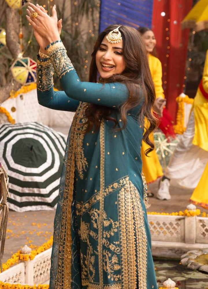 Chamak Damak by Asim Jofa Embroidered Silk Suits Unstitched 3 Piece AJ24CD AJCD-07 - Festive Collection