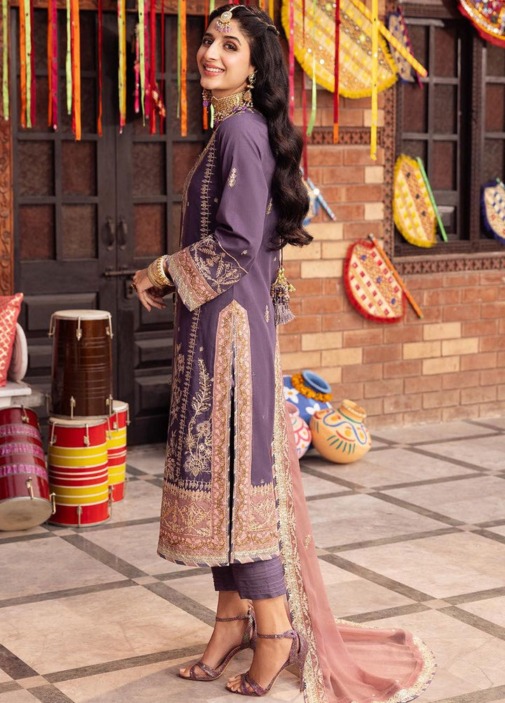 Chamak Damak by Asim Jofa Embroidered Silk Suits Unstitched 3 Piece AJ24CD AJCD-26 - Festive Collection