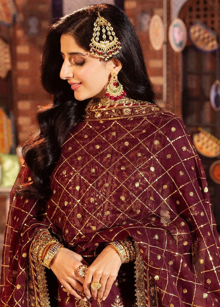 Chamak Damak by Asim Jofa Embroidered Silk Unstitched Suit 3 Piece AJ24CD AJCD-09 - Festive Collection