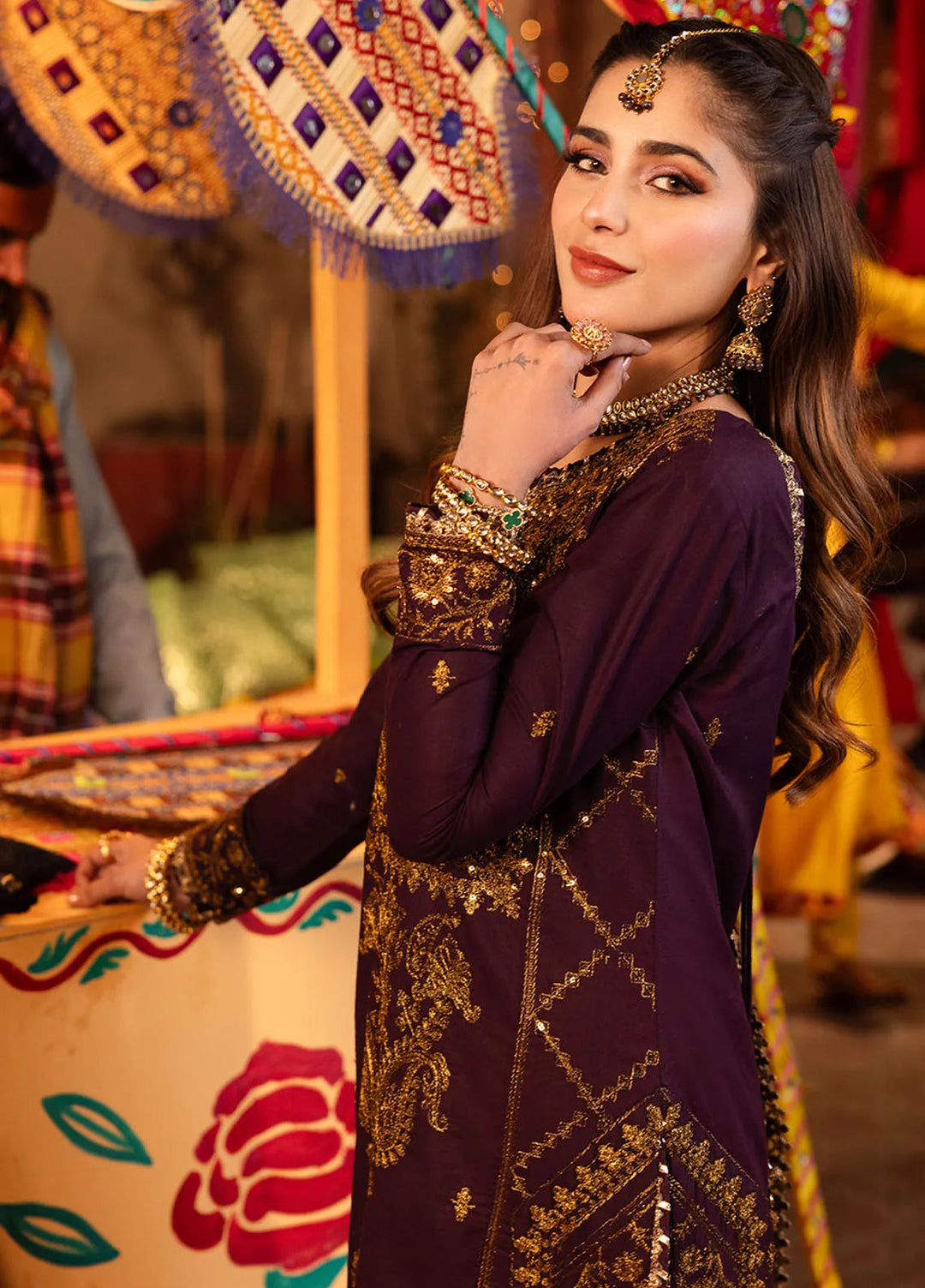 Chamak Damak by Asim Jofa Embroidered Silk Unstitched Suit 3 Piece AJ24CD AJCD-23 - Festive Collection