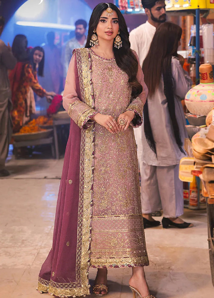 Chamkeeli By Asim Jofa Embroidered Chiffon Suit Unstitched 3 Piece AJ24CF AJKK-04 - Festive Collection