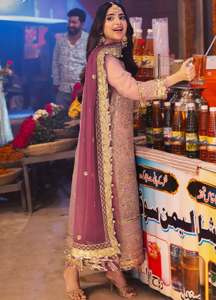 Chamkeeli By Asim Jofa Embroidered Chiffon Suit Unstitched 3 Piece AJ24CF AJKK-04 - Festive Collection