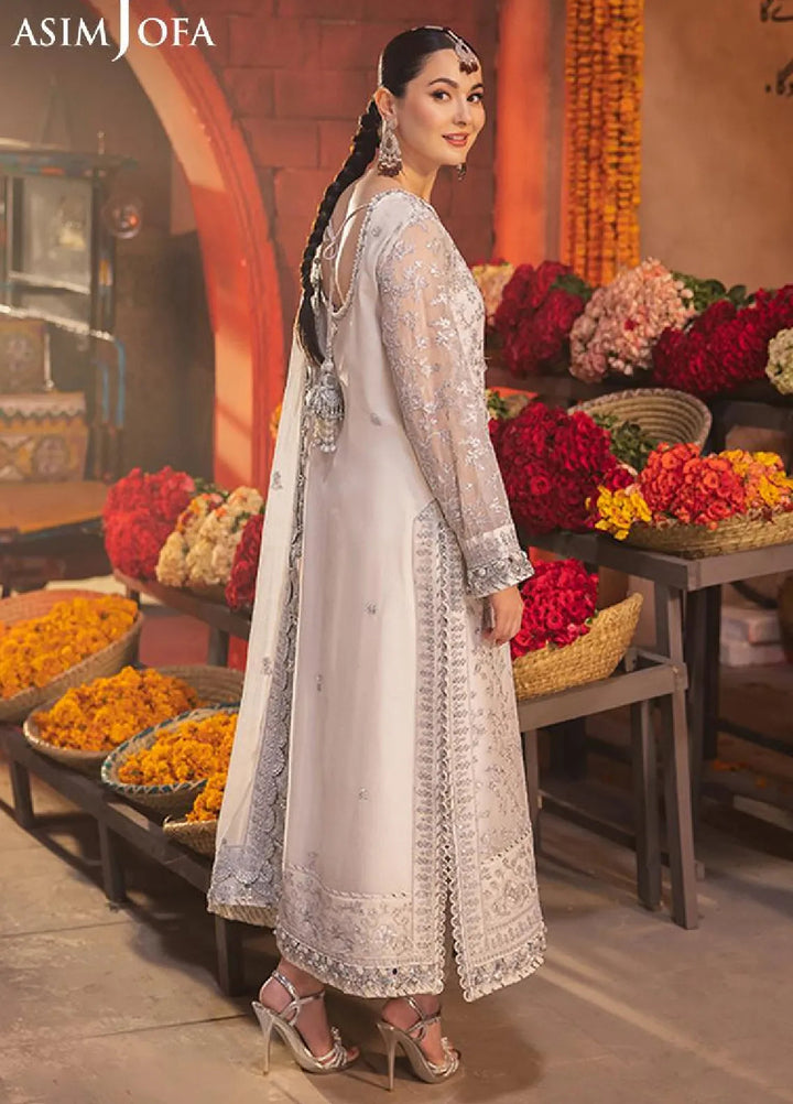 Chamkeeli By Asim Jofa Embroidered Chiffon Suit Unstitched 3 Piece AJ24CF AJKK-06 - Festive Collection
