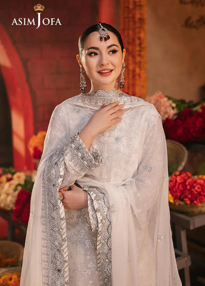 Chamkeeli By Asim Jofa Embroidered Chiffon Suit Unstitched 3 Piece AJ24CF AJKK-06 - Festive Collection