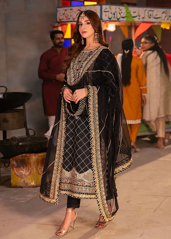 Chamkeeli By Asim Jofa Embroidered Silk Suit Unstitched 3 Piece AJ24CF AJKK-02 - Festive Collection