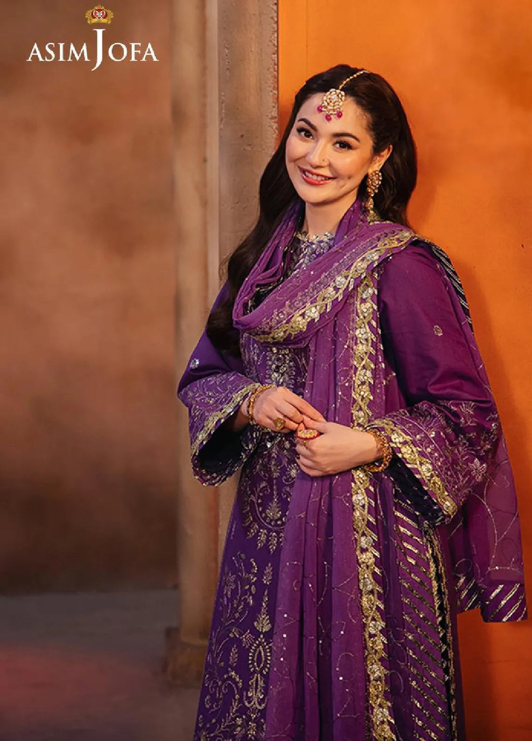 Chamkeeli By Asim Jofa Embroidered Silk Suit Unstitched 3 Piece AJ24CF AJKK-07 - Festive Collection