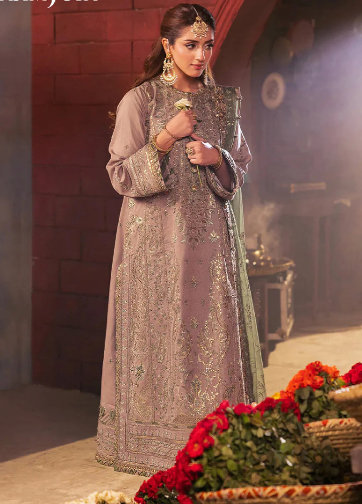 Chamkeeli By Asim Jofa Embroidered Silk Suit Unstitched 3 Piece AJ24CF AJKK-08 - Festive Collection