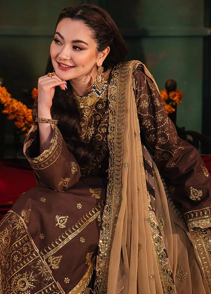 Chamkeeli By Asim Jofa Embroidered Silk Suit Unstitched 3 Piece AJ24CF AJKK-26 - Festive Collection
