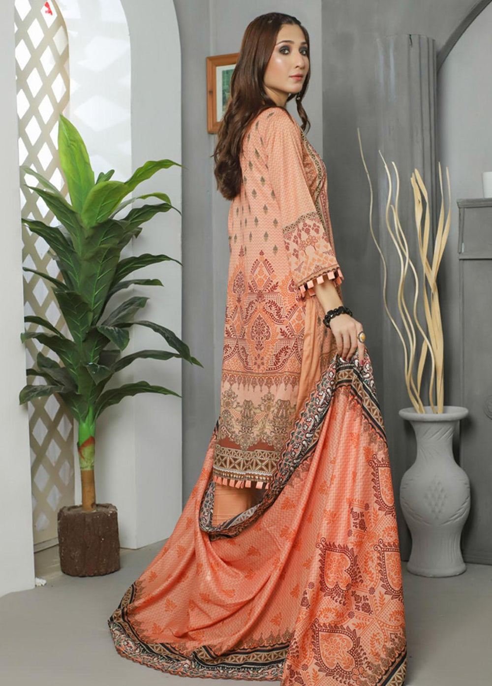 Chanbali by Ruqayyah Embroidered Cotton Suits Unstitched 3 Piece RQY22C 01 - Winter Collection