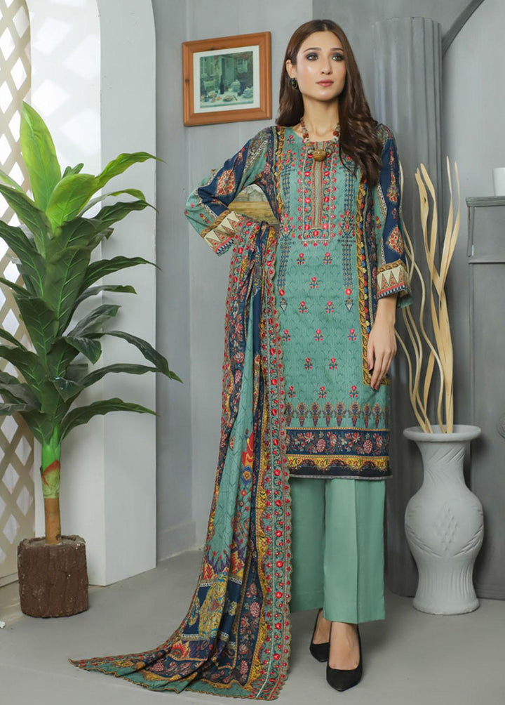 Chanbali by Ruqayyah Embroidered Cotton Suits Unstitched 3 Piece RQY22C 02 - Winter Collection