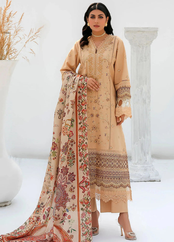 Chandan Nagri Pret Embroidered Khaddar 3 Piece Suit Iresine