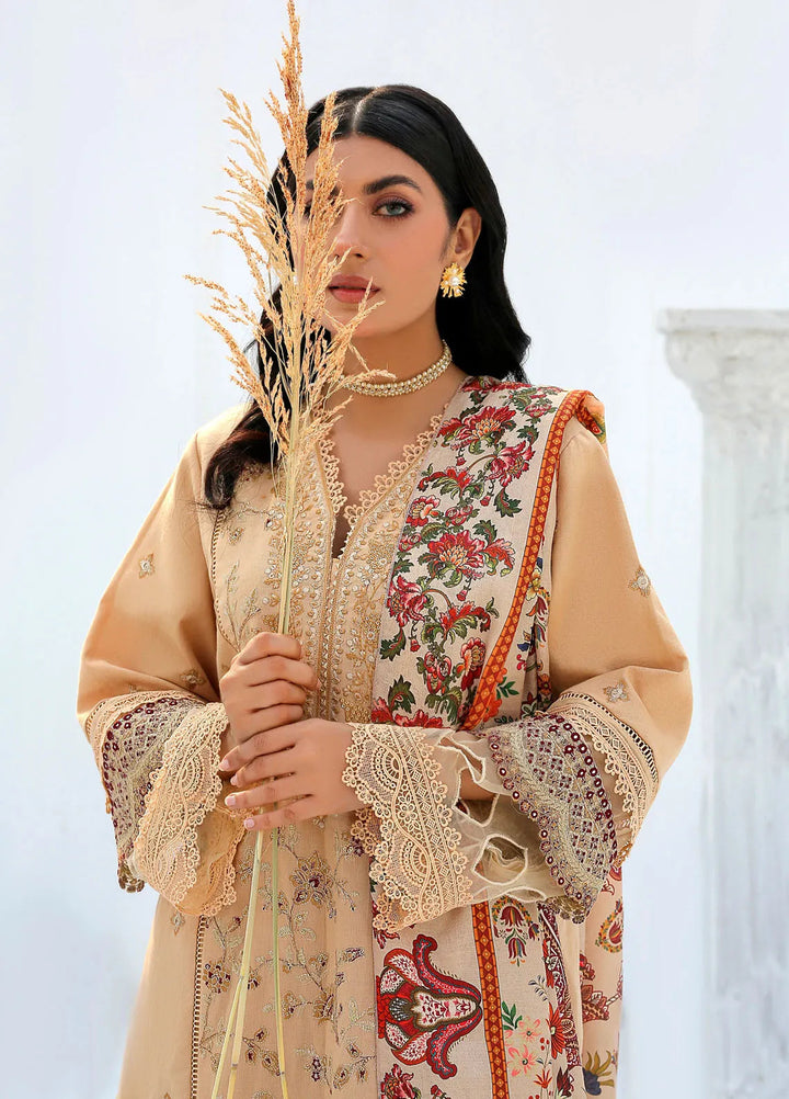 Chandan Nagri Pret Embroidered Khaddar 3 Piece Suit Iresine