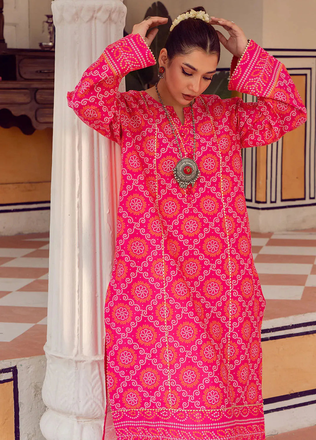 Chandan Nagri Pret Printed Lawn Kurti Nargis