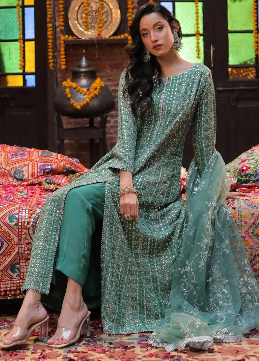 Chanderi by Edge Republic Embroidered Suit Pret 3 Piece Euphoria