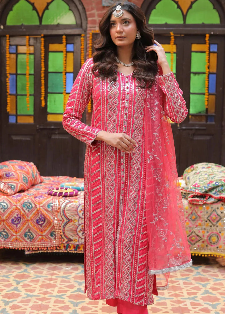 Chanderi by Edge Republic Embroidered Suit Pret 3 Piece Nocturnal