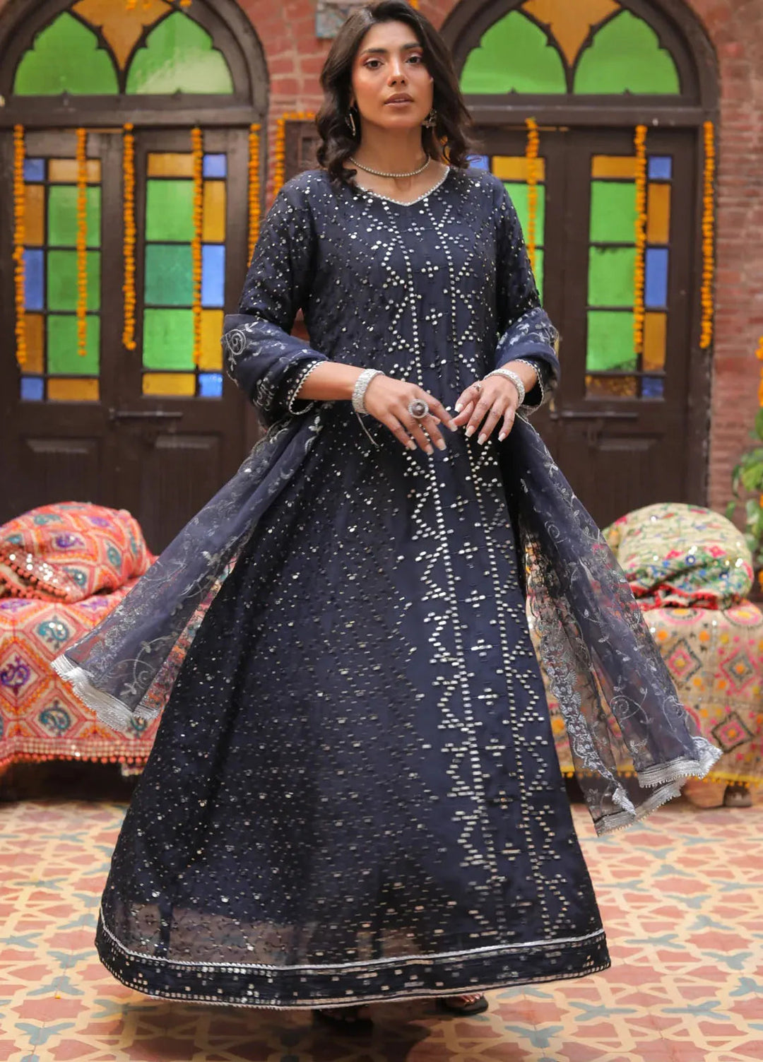 Chanderi by Edge Republic Embroidered Suit Pret 3 Piece Zephyr