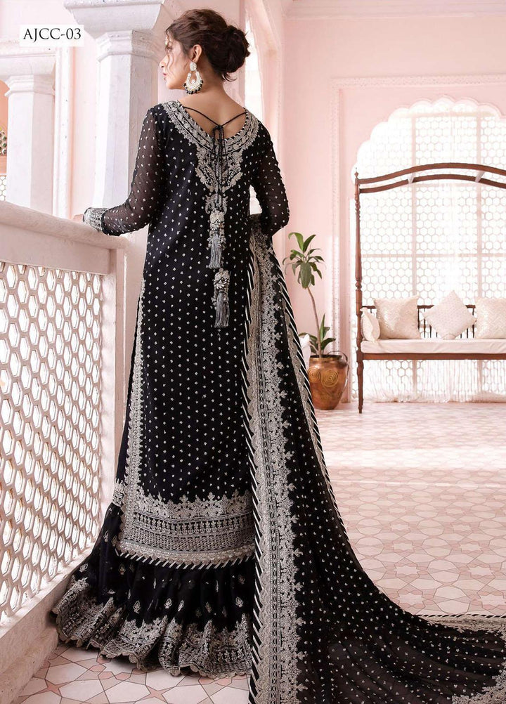 Chandni By Asim Jofa Embroidered Chiffon Suits Unstitched 3 Piece AJ23CH AJCC-03 - Luxury Collection