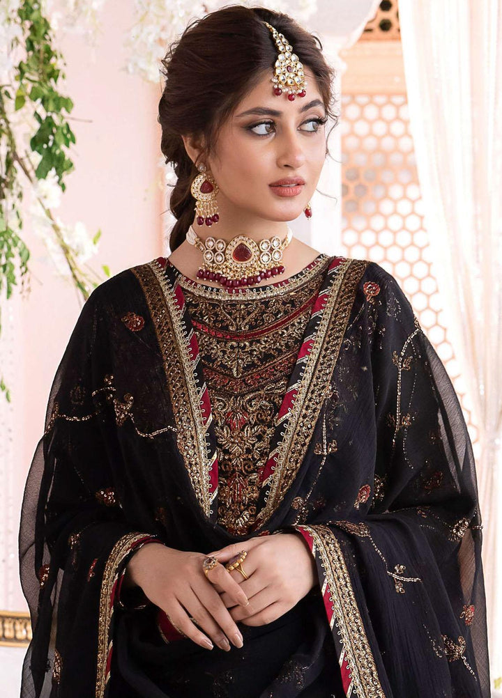 Chandni By Asim Jofa Embroidered Chiffon Suits Unstitched 3 Piece AJ23CH AJCC-06 - Luxury Collection