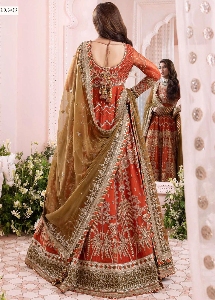 Chandni By Asim Jofa Embroidered Chiffon Suits Unstitched 3 Piece AJ23CH AJCC-09 - Luxury Collection