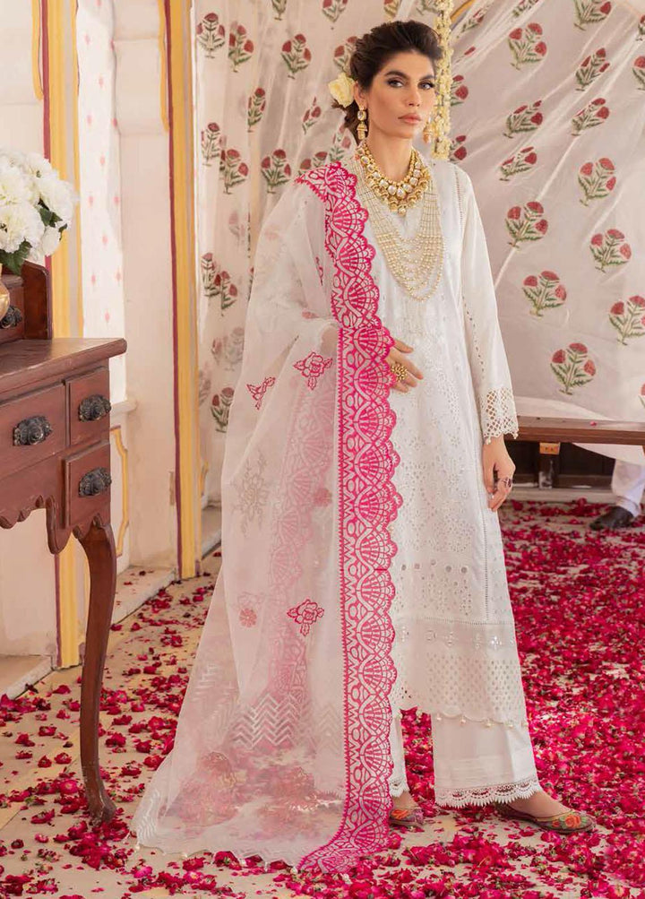 Chandni By Nureh Embroidered Lawn Suits Unstitched 3 Piece NU22C NF-34 - Eid Collection