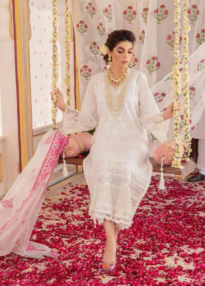 Chandni By Nureh Embroidered Lawn Suits Unstitched 3 Piece NU22C NF-34 - Eid Collection