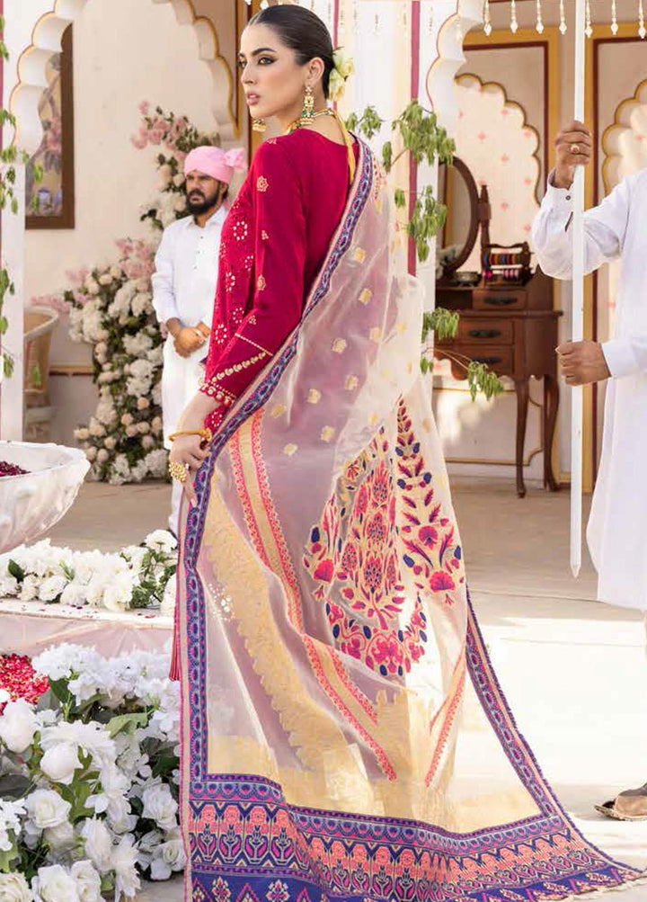 Chandni By Nureh Embroidered Lawn Suits Unstitched 3 Piece NU22C NF-36 - Eid Collection