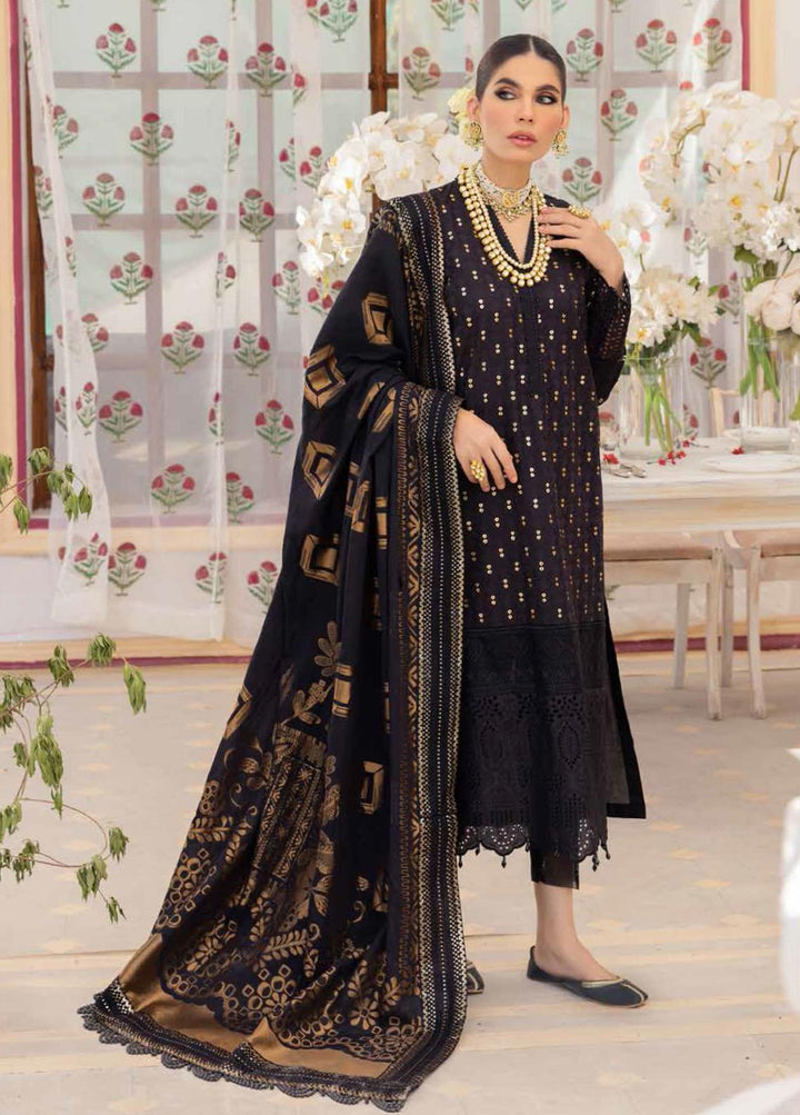 Chandni By Nureh Embroidered Lawn Suits Unstitched 3 Piece NU22C NF-38 - Eid Collection