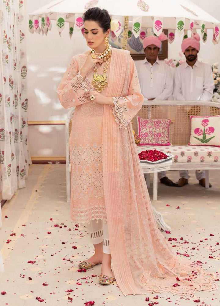 Chandni By Nureh Embroidered Lawn Suits Unstitched 3 Piece NU22C NF-40 - Eid Collection