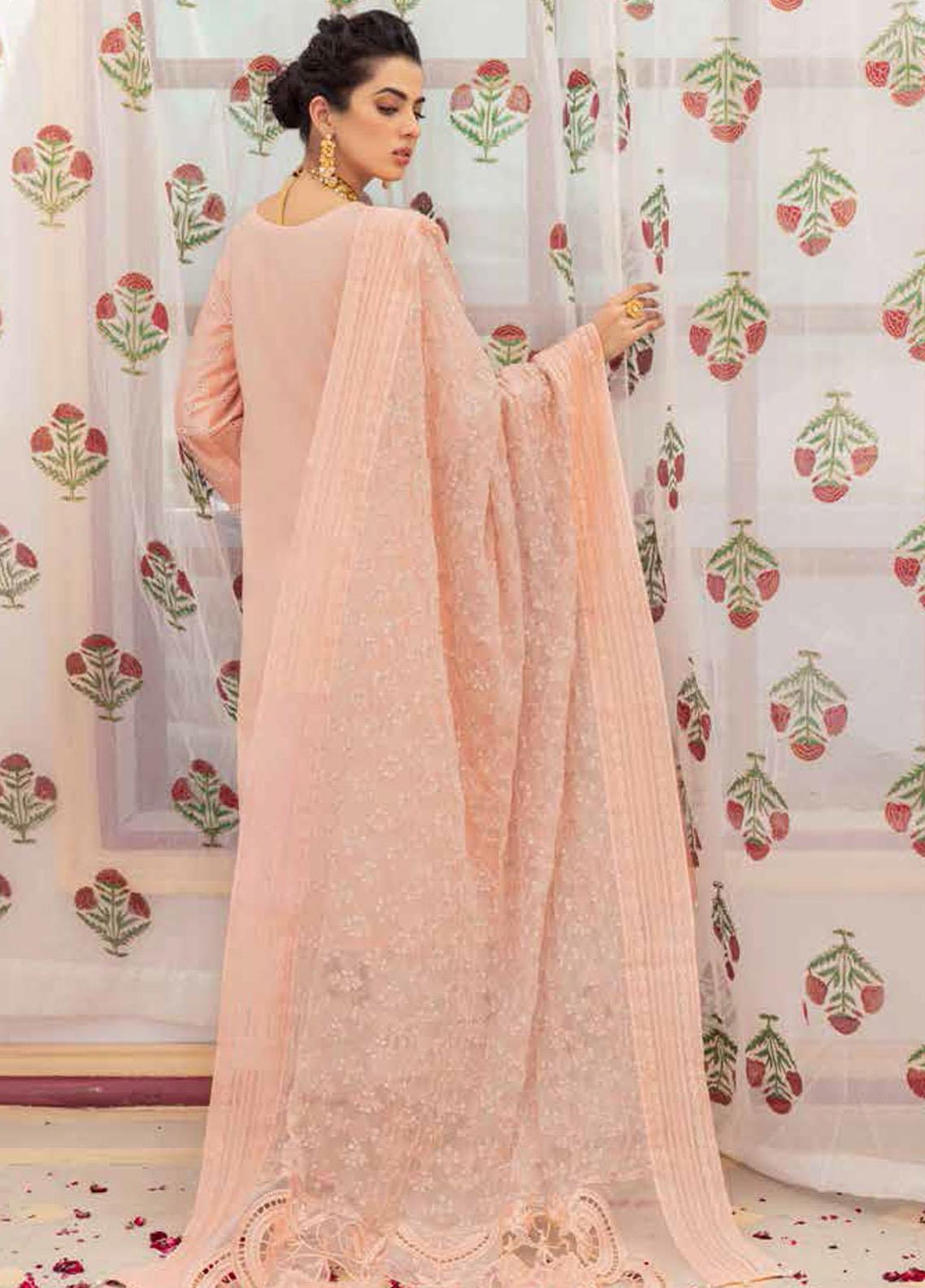 Chandni By Nureh Embroidered Lawn Suits Unstitched 3 Piece NU22C NF-40 - Eid Collection