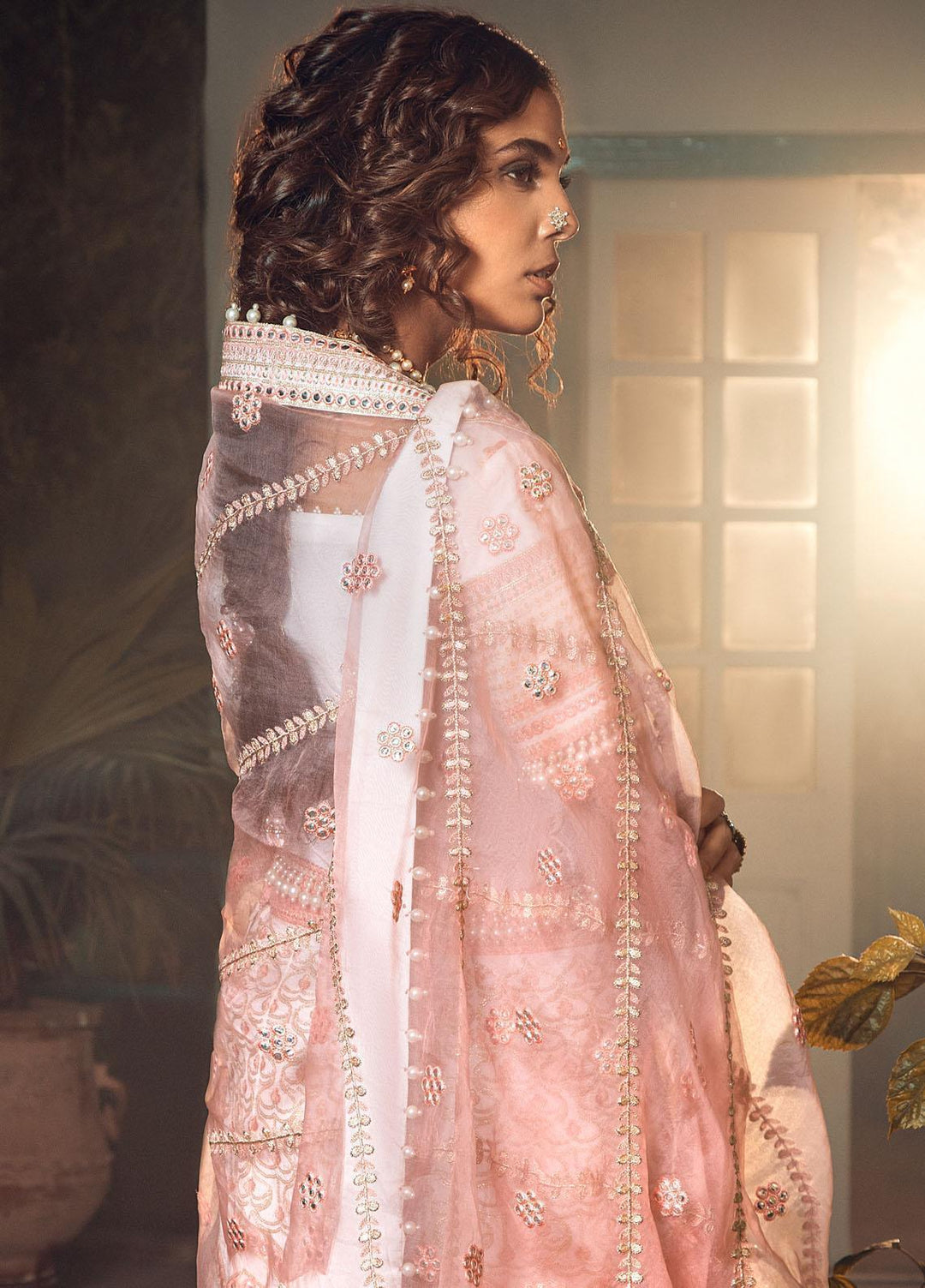 Chandni By Surmai Embroidered Katan Suits Unstitched 3 Piece SUR21C SWC-04 Raqs - Wedding Collection
