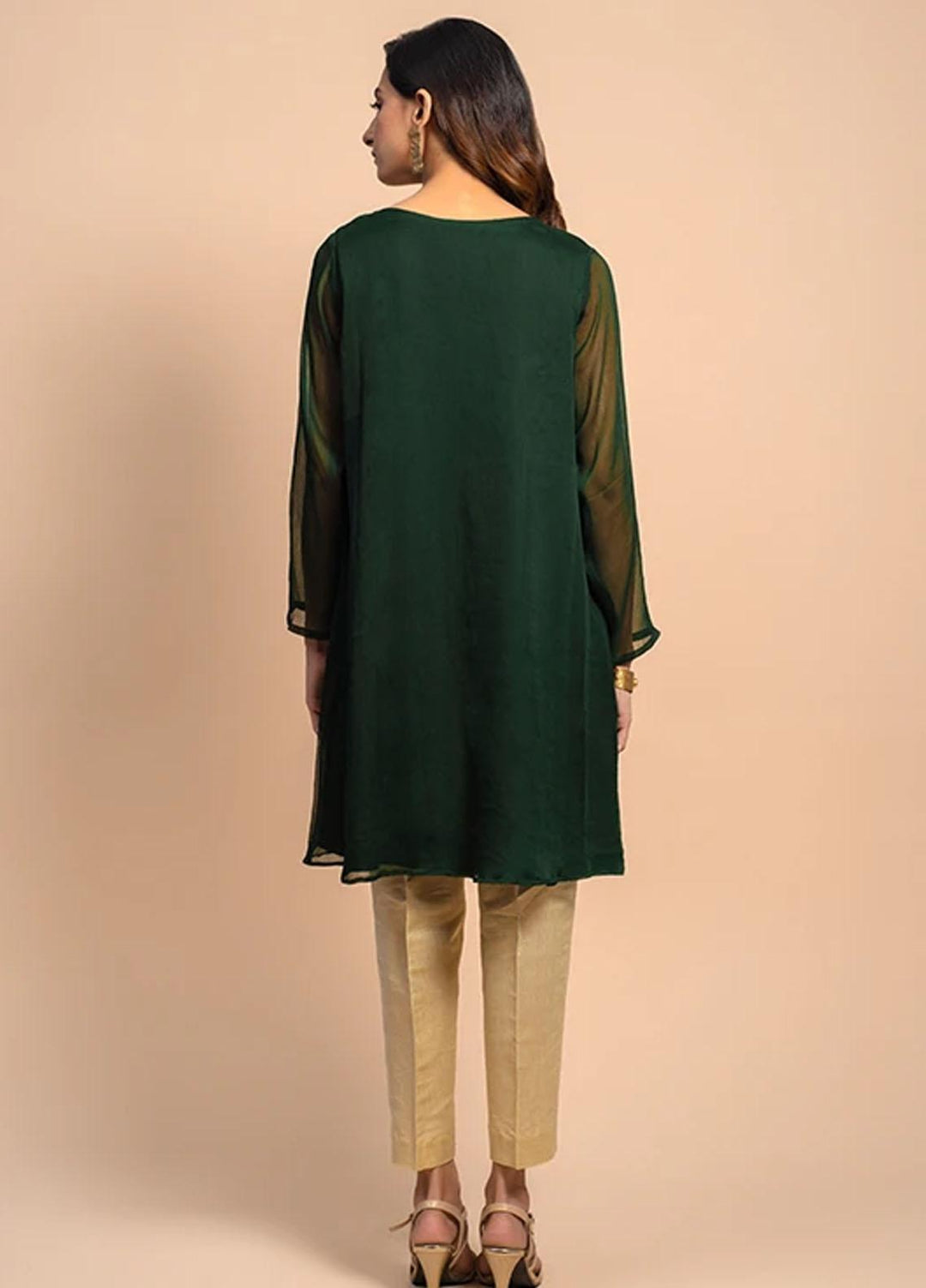 Change Festive Pret  Chiffon Shirt CK1892 Green