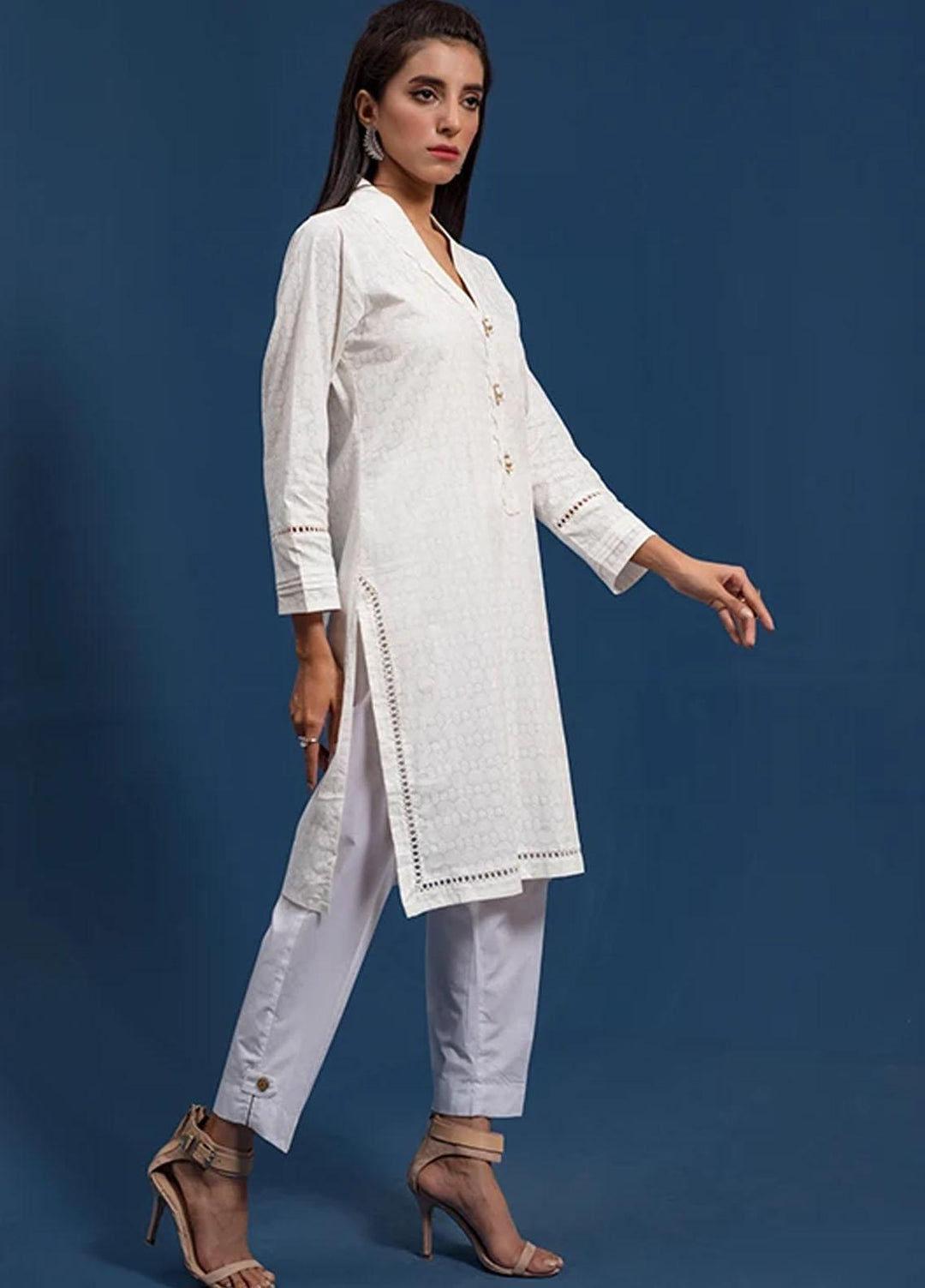 Change Festive Pret  Cotton Shirt CK2432 White