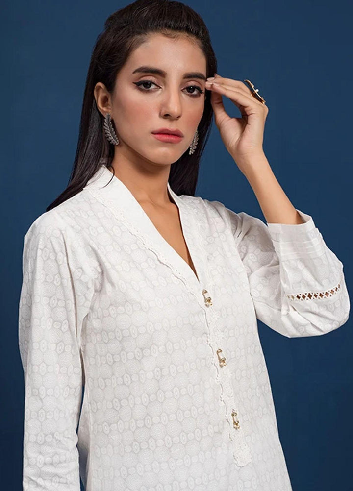 Change Festive Pret  Cotton Shirt CK2432 White