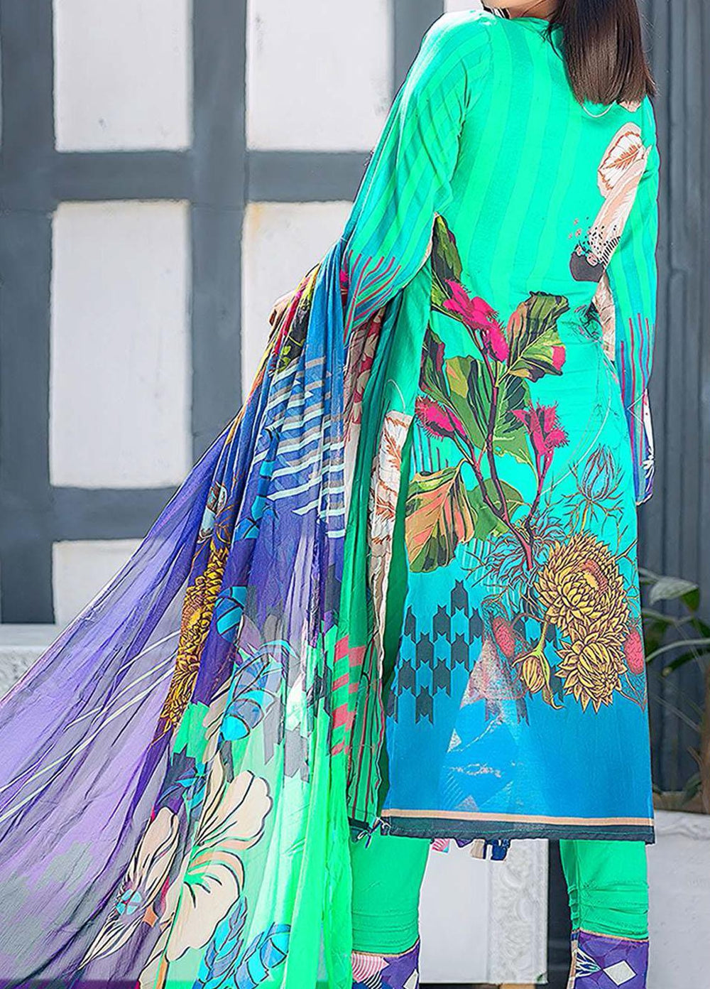 Kashish By Change Embroidered Lawn Suits Unstitched 3 Piece CG21K CL-024 - Summer Collection