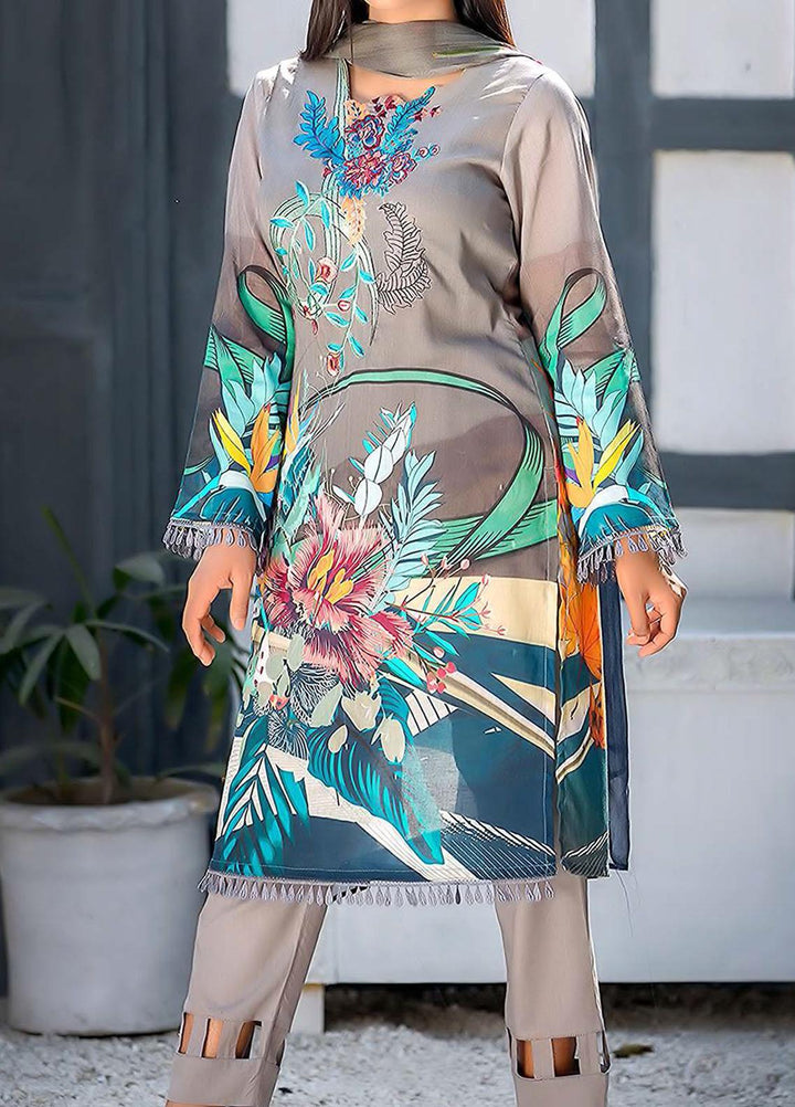 Kashish By Change Embroidered Lawn Suits Unstitched 3 Piece CG21K CL-026 - Summer Collection