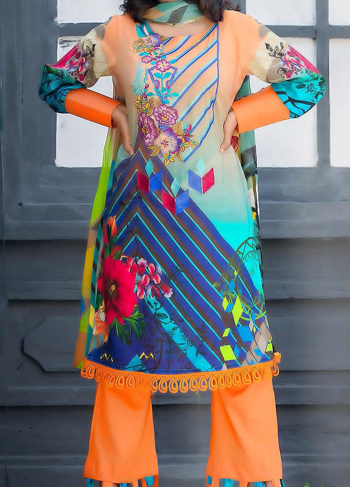 Kashish By Change Embroidered Lawn Suits Unstitched 3 Piece CG21K CL-029 - Summer Collection