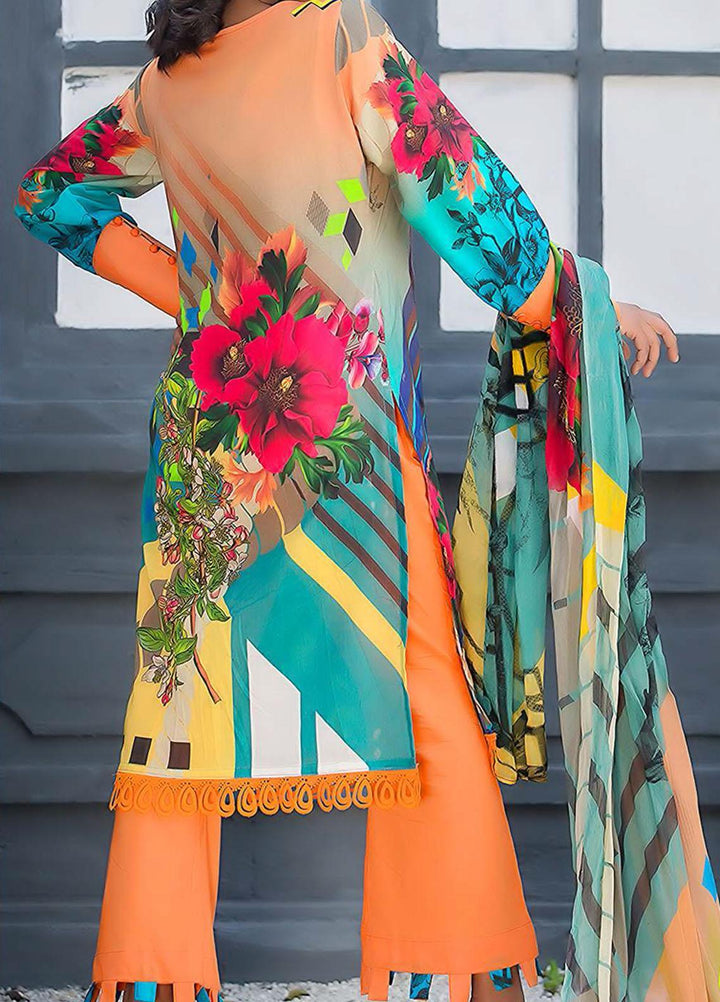 Kashish By Change Embroidered Lawn Suits Unstitched 3 Piece CG21K CL-029 - Summer Collection