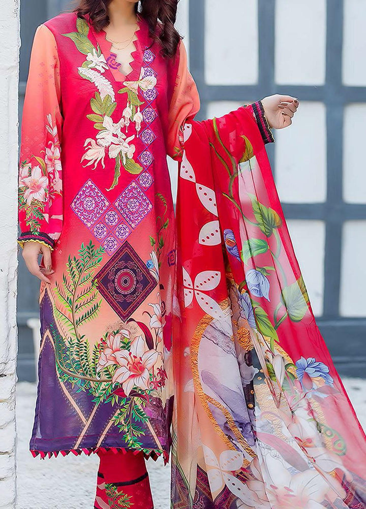 Kashish By Change Embroidered Lawn Suits Unstitched 3 Piece CG21K CL-032 - Summer Collection