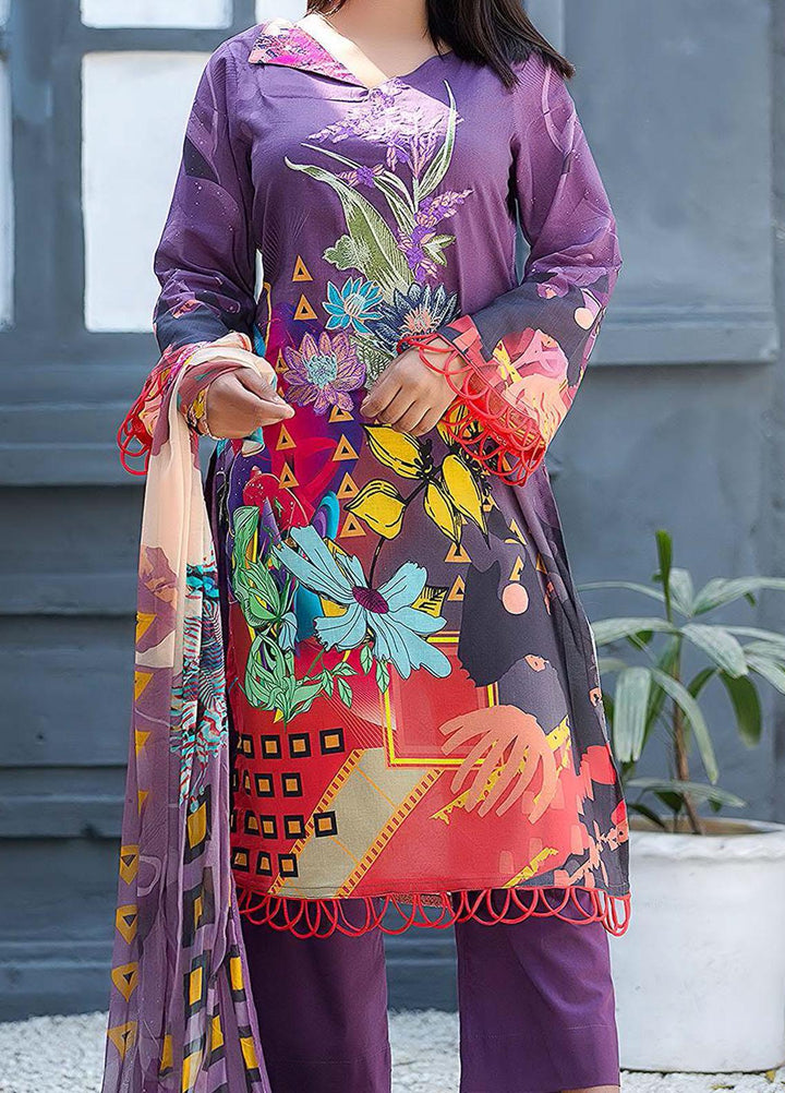 Kashish By Change Embroidered Lawn Suits Unstitched 3 Piece CG21K CL-033 - Summer Collection