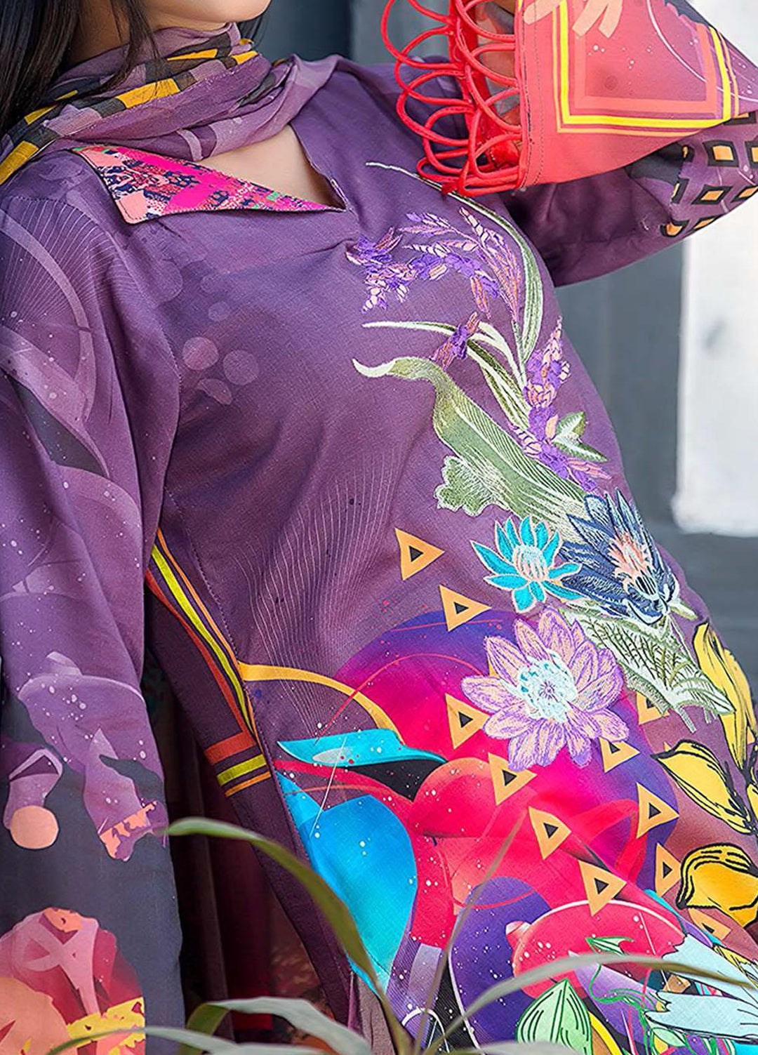 Kashish By Change Embroidered Lawn Suits Unstitched 3 Piece CG21K CL-033 - Summer Collection