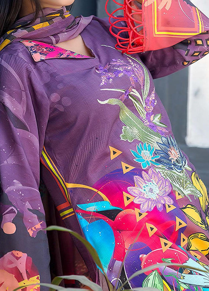 Kashish By Change Embroidered Lawn Suits Unstitched 3 Piece CG21K CL-033 - Summer Collection