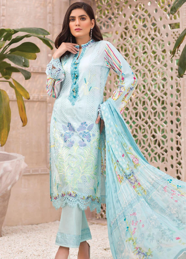 Change Embroidered Lawn Suits Unstitched 3 Piece CG21SR D-15 - Summer Collection
