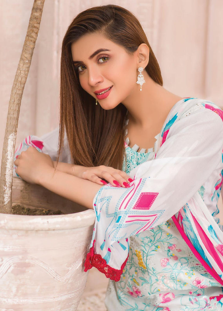 Change Embroidered Lawn Suits Unstitched 3 Piece CG21SR D-19 - Summer Collection