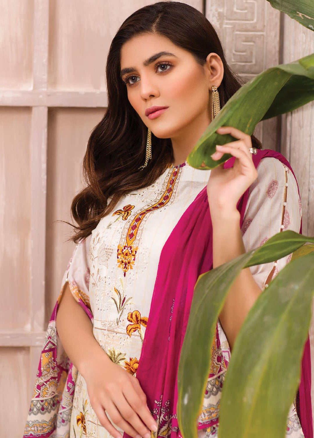 Change Embroidered Lawn Suits Unstitched 3 Piece CG21SR D-21 - Summer Collection
