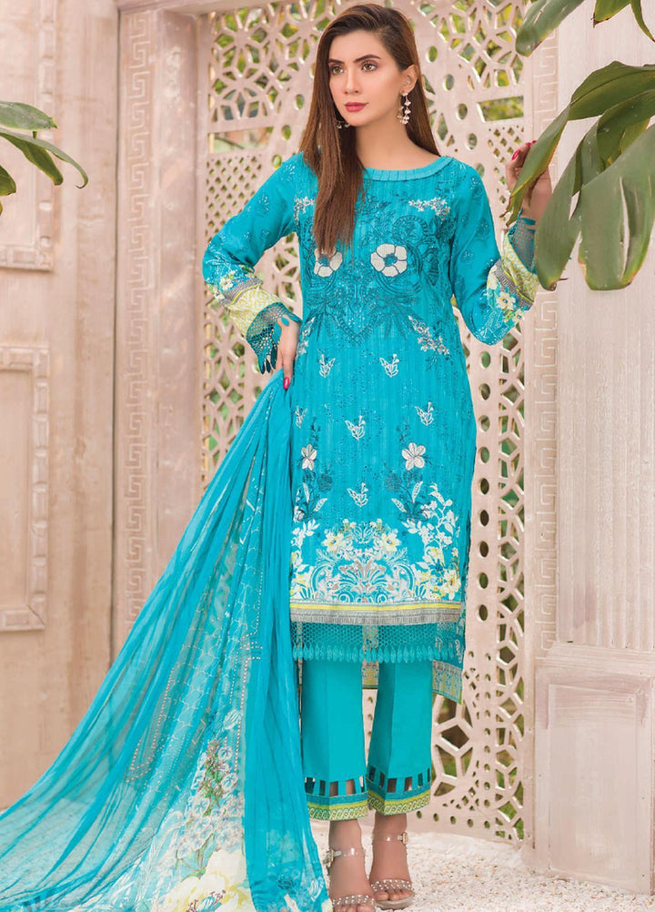Change Embroidered Lawn Suits Unstitched 3 Piece CG21SR D-22 - Summer Collection