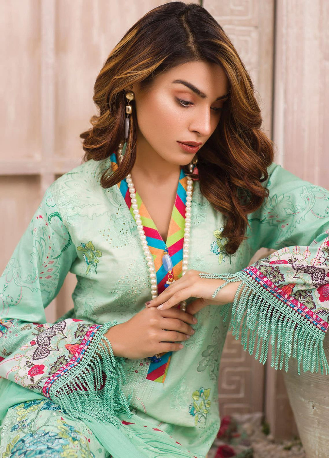 Change Embroidered Lawn Suits Unstitched 3 Piece CG21SR D-23 - Summer Collection