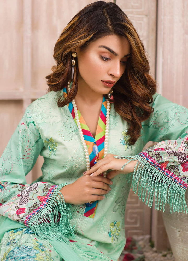 Change Embroidered Lawn Suits Unstitched 3 Piece CG21SR D-23 - Summer Collection